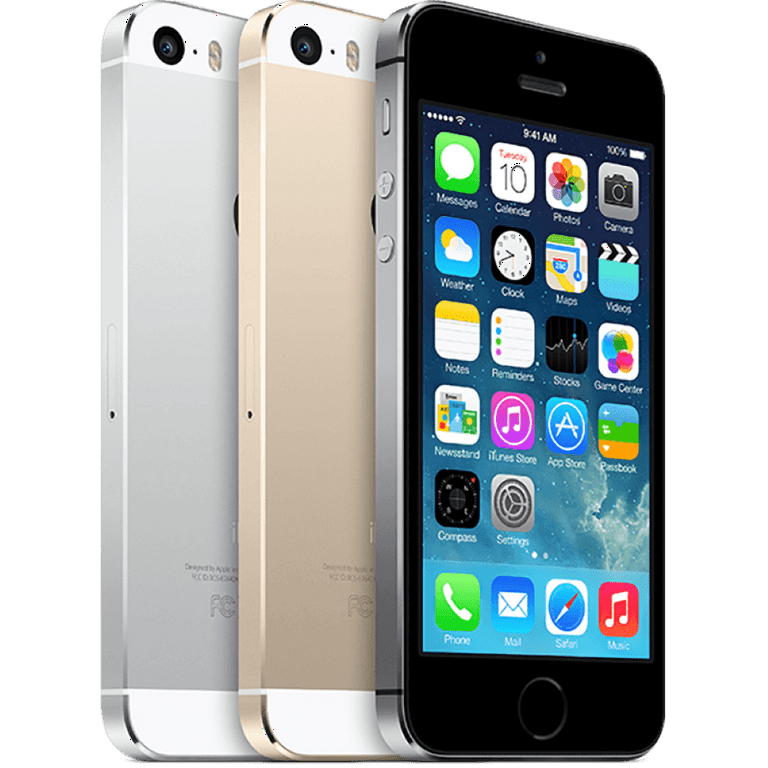 grå Persona foran Apple iPhone 5s 32 GB Smartphone, 4" LCD 1136 x 640, Dual-core (2 Core)  1.30 GHz, 1 GB RAM, iOS 7, 4G, Space Gray - Walmart.com