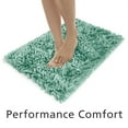thumbnail image 3 of Mainstays Performance Bath Rug, Mint, Shiny Chenille Top, Memory Foam, 17x24”, 3 of 6