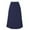 Blue, variant on Women's High Elastic Waist Pleated Mid A Line Swing Skirt Pleated Midi Skirt Flowy Flared Design Suitable for All Seasons