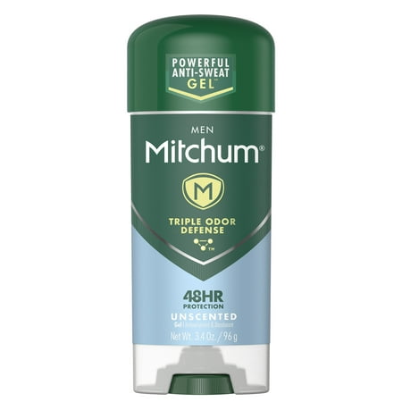 Mitchum Men Triple Odor Defense Unscented Anti-Perspirant & Deodorant, 3.4 OZ