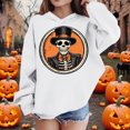 thumbnail image 3 of bbymog Halloween Sweatshirts for Girls Boys' Fashion Graphic Long Sleeve Hoodies Fall Casual Girls Hoodie White B 4 Years, 3 of 10