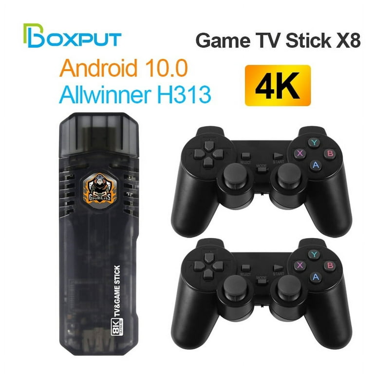 Game TV Stick x8 Android and Game Dual System Android 10.0 Comes with 10000+Retor Games Wireless Retro Stick Game Console HDMI 4K UHD Output, Size: 96