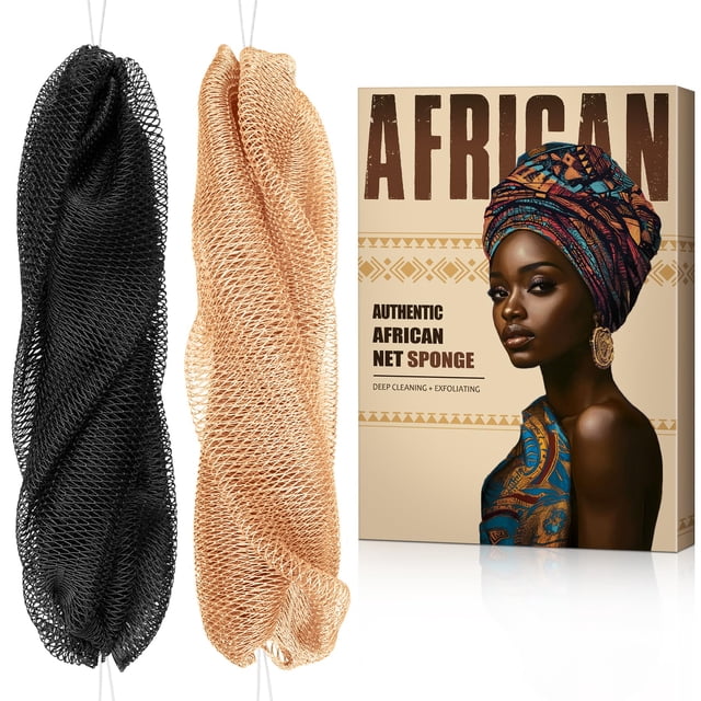 Sponge Minisentials de African Net Sponge, paquete de 2 unidades