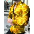 thumbnail image 1 of Camisa con botones para hombre, diseño de diseñador, manga larga, para fiestas, exteriores, primavera y verano, de lujo, cómoda, 2024, 1 of 6