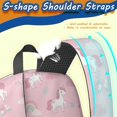 thumbnail image 5 of Unicorn and Cloud Pink Pattern 17" Waterproof Oxford School Backpacks for Teens, S-Shape Padded Straps, for School, Travel, Hiking, Camping, 5 of 5