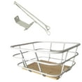 thumbnail image 1 of Colaxi Bike Front Basket Cargo Rack Easy Assembly Decor Portable Trendy Cycling Rack Basket Basket for Biking Riding with Bracket, 1 of 8