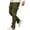 A-Army Green25, variant on XIAOCHA Mens Side Button Closure Cargo Pants Retro Loose Straight Trousers Athletic Workout Streetwear PantsArmy GreenL