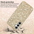 thumbnail image 4 of Compatible with Samsung Galaxy A54 Case Glitter, Ultra Slim Sparkly Samsung A54 Phone Case Cute with Silicone Shockproof Protective Bumper Cover for Women (Gold), 4 of 14
