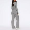 thumbnail image 6 of BLOCLOALO 2 Piece Lounge Set Long Sleeve Tops Women's 2 Piece Sets Straight Leg Pants Set Long Sleeve Crop T Shirt Casual Outfits Comfy V Neck Blouses Yoga Suits Soft Lounge Sets for Women Grey L, 6 of 6