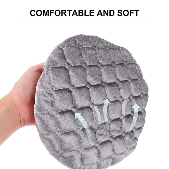 MOKKHNB Grey Elastic Chair Cushion Cover, Protective Slipcover for Hotel Chairs, and Stretchy Seat Protector