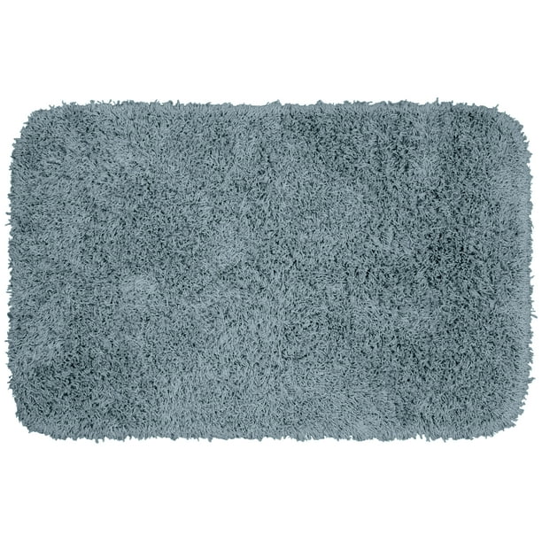 Garland Rug Jazz Shaggy Nylon Washable Bath Rug Basin Blue, 24"x40