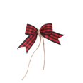 thumbnail image 3 of Lazo de cinta de Navidad de 5/4 piezas, artesanía artesanal, tela hecha a mano, decoraciones navideñas para el hogar, regalos de Año Nuevo, decoración de boda, 3 of 3