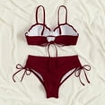thumbnail image 3 of Cheers US Women'2 Piece Halter Push up Bikini Set Tie Side Swimsuit Bathing Suit Beachwear, 3 of 7