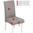 thumbnail image 5 of Dining Room Chair Covers Chair Slipcovers Elastic Stretch Fabric Armless Removable Washable Chair Protector (Light Gray,4 Pack), 5 of 5