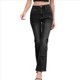 thumbnail image 3 of Pantalones Vaqueros Acampanados de Cintura Alta para Mujer, Ajustados, Informales, Rectos, con Bolsillos. Negro XL, 3 of 9
