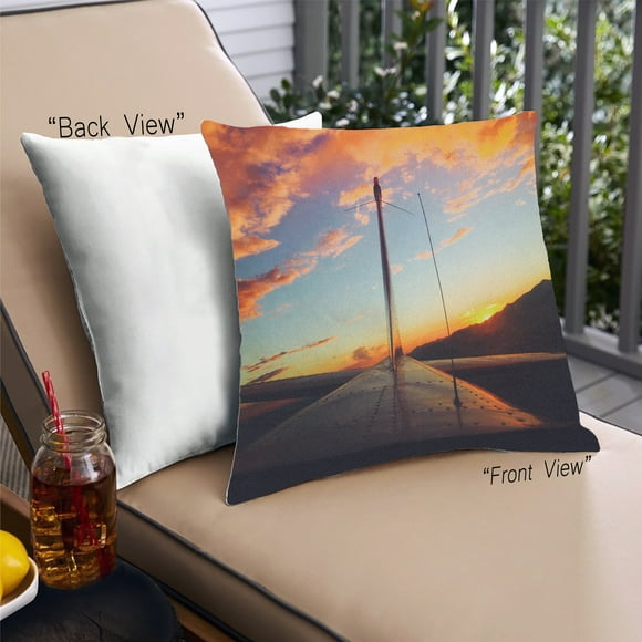 Ahgly Company State Nevada Outdoor Throw Pillow, 18 inch by 18 inch
