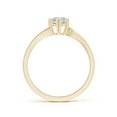 thumbnail image 2 of ANGARA Natural Heart Prong-Set Round Aquamarine Solitaire Engagement Ring in 14K Yellow Gold for Women (Size-5mm) | March Birthstone, Anniversary, Jewelry Gift for Women | Natural Aquamarine Ring, 2 of 8