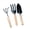Large Three-piece Set, variant on Horticultural tool set - Miniature garden tools - Multi-functional shovel, rake and spade - Household plant soil loosening tool - Small sge Three-piece Set