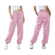 thumbnail image 3 of Pantalones Deportivos Holgados de Cintura Alta para Mujer, para Correr, Deportivos, de Entrenamiento, con Bolsillos Rosa XL, 3 of 7