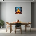 thumbnail image 4 of Buddha Canvas Wall Art Buddha Statue Painting Prints Zen Pictures Buddhist Spiritual Artwork for Office Yoga Spa Meditation Room Framed(Picture-1, (12.00" x 12.00")), 4 of 6