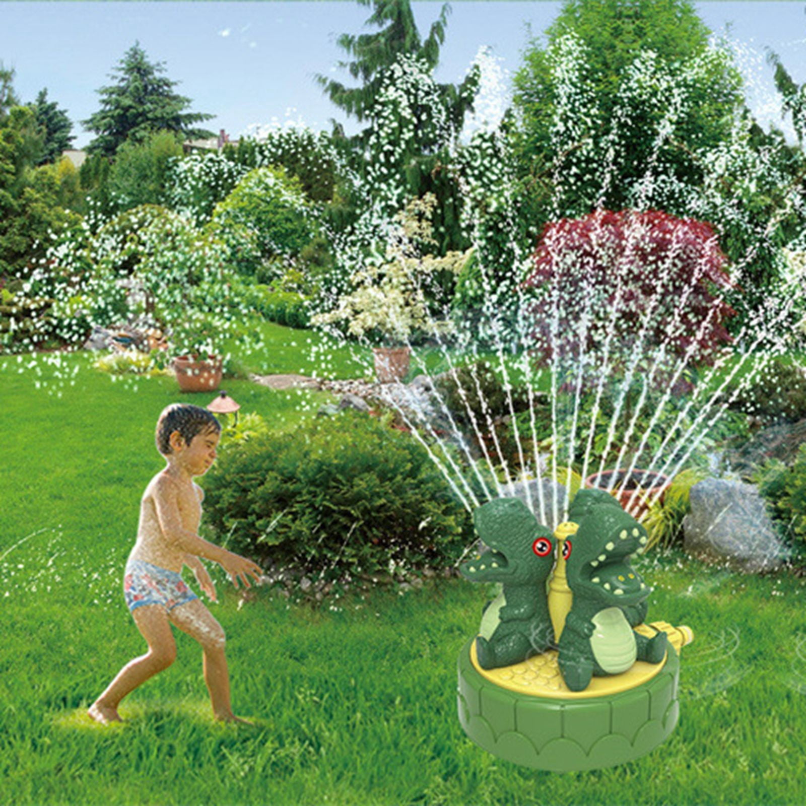 Outdoor Toys Water Sprinkler For Kids KKUYT Dinosaur Splashing Water Toy Nozzle Summer Play For Boys Girls 8 Years