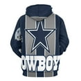thumbnail image 3 of Football Cowboys 3D Print Hoodie Men Women Autumn Thin Pullover Sweatshirt Vintage Streetwear Tops, 3 of 6