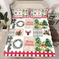 thumbnail image 2 of Homewish Merry Christmas Twin Sheet Sets,Wild Reindeer Silhouette Twin Fitted Sheet,Red Cardinal Bird Flat Sheet For Girls Kids,Super Cozy Room Decor,3pcs, 2 of 7