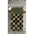 thumbnail image 3 of Ambesonne Olive Green Quilted Bedspread Set 2 Pcs, Halftone Circles, Twin Size, Multicolor, 3 of 3
