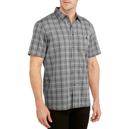 George Men's Short Sleeve Microfiber Shirt - Walmart.com