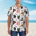 thumbnail image 6 of Picia Hip Hop Dog Gentle Cotton Regular Fit Short Sleeve Casual Hawaiian Shirt for Men-Small, 6 of 9