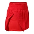thumbnail image 5 of KHONTS Women's 2-in-1 Athletic Shorts High Waist Running Short with Pockets Sporty Shorts Gym Workout Shorts Red XS, 5 of 9
