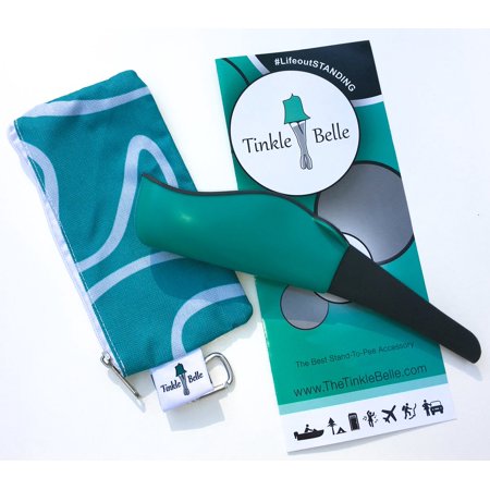The Tinkle Belle Female Urination Device with Case, Portable Female Urinal, Stand to