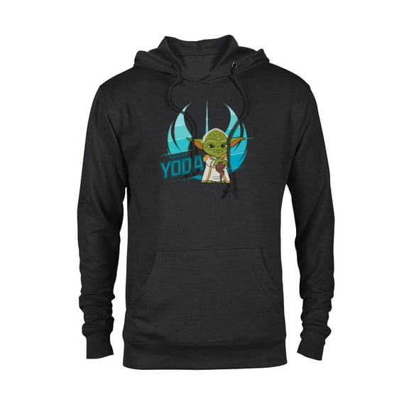 Star Wars Young Jedi Adventures Master Yoda & Jedi Crest - Pullover Hoodie for Adults - Customized-Black