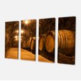 thumbnail image 2 of Barils de Chêne dans le Tunnel - Impression sur Toile Paysager, 2 of 3