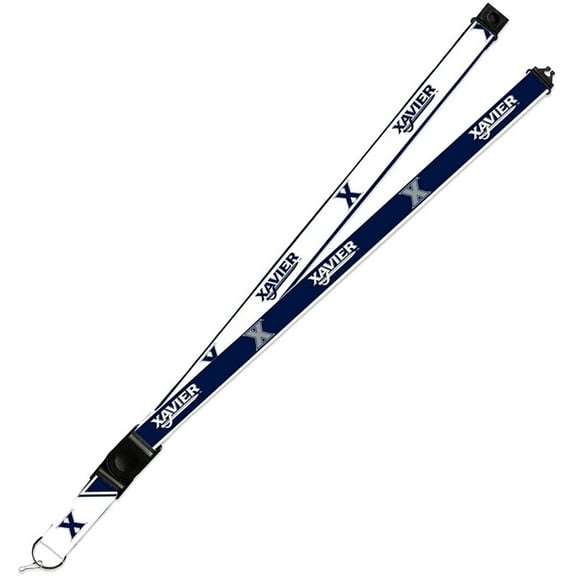 Xavier Musketeers Lanyard Keychain 2-sided Breakaway Clip University of