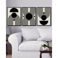 thumbnail image 5 of Drsoum Black and White Abstract Wall Art Minimal Decor Duotone Dark Brush Stroke Prints Shapes Illustrations Modern Art Ready To Hang 11x14in3pcs Black Framed, 5 of 5