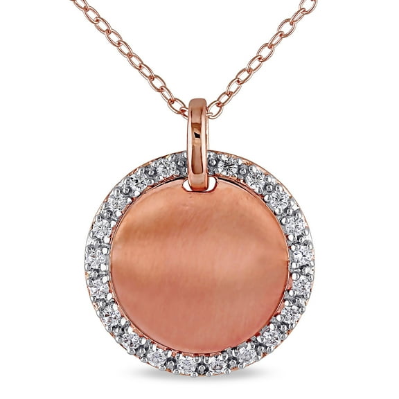 Everly Women's Cubic Zirconia Rose Gold Plated Necklace