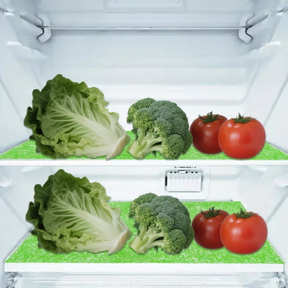 Refrigerator Liner Mats for Organized Food Storage and Enhanced Kitchen Freshness with Durable Easy Clean Placemat Design