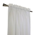 thumbnail image 3 of Loft Living Cannes Rod Pocket Linen-Like Single Curtain Panel Sheer 56" x 63" in Ivory, 3 of 6