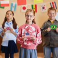 thumbnail image 2 of Flashcards BrightenKidz World Flags 245 países con mapa, 2 of 8