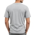 thumbnail image 5 of Hearthz Henley Shirts for Men 3 Button Short Sleeve Shirt for Men Basic Breathable Moisture Wicking Athletic Shirts for Men Light Gray XXL, 5 of 7
