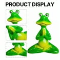 thumbnail image 6 of ICERUN 2Pcs Garden Statues,Resin Green Meditating Frog Sculpture Yard Art,Sunfast Feature Outdoor Garden Decor,Style1, 6 of 7