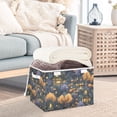 thumbnail image 3 of Yayeee Collapsible Cube Storage Bin with Lid Fabric Closet Decorative Basket with Handles, Halloween Houses Pattern, 3 of 7
