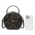 thumbnail image 3 of FENOHREFE Retro Crossbody Bag for Women Clock Bag PU Leather Shoulder Bag Trendy Handbag Stylish Messengers Bag, 3 of 8
