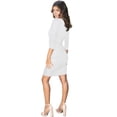 thumbnail image 2 of Three-Quarter Sleeve Surplice Dress, 2 of 2