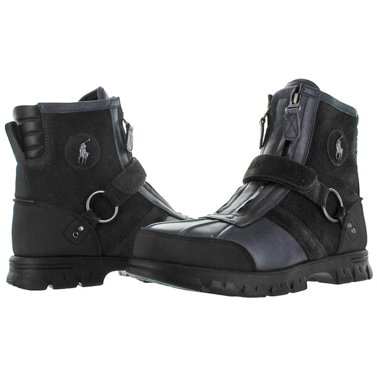 Polo Ralph Lauren Conquest III Boots Black Men\'s 14D Leather Winter Boots Flawed Polo Ralph Lauren Conquest Hi III Men main image 3