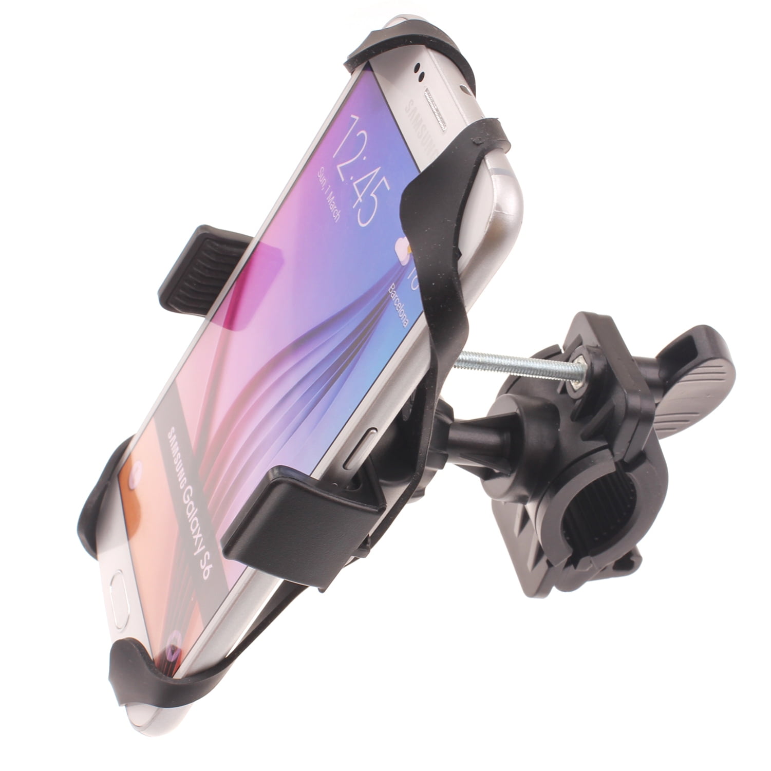 Handlebar Bicycle Mount for Moto G Power (2021)/Play (2021) Phones - Silicone Holder Bike Non-Slip Strap Shockproof Compatible With Motorola Moto G Power (2021)/Play (2021)