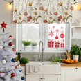 thumbnail image 5 of Farmhouse Botanical Curtain Valances for Windows, Kitchen Valance Window Treatments Panel 2 Pack, Pastoral Summer Spring Floral Rod Pocket Short Curtains for Bathroom Bedroom 42 x 12 Inch, 5 of 8