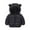 Black, variant on Erwazi Toddler Girls Boys Down Jacket Baby Down Coat Hooded Warm Windproof Cute Lightweight Outerwear for Little Kid