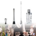 thumbnail image 4 of Coctelera de acero inoxidable - Mezclador de bebidas Bartender Martini Shaker Bar Tool Boston Shaker - para familias, herramientas de vino, accesorios Juego de 4 piezas Soledad Cocteleras, 4 of 10